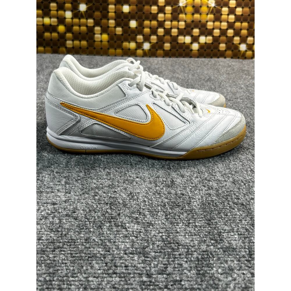 Nike Gato Indoor Soccer Shoes Women's Size 9.5 White University Gold Gum - Picture 5 of 10
